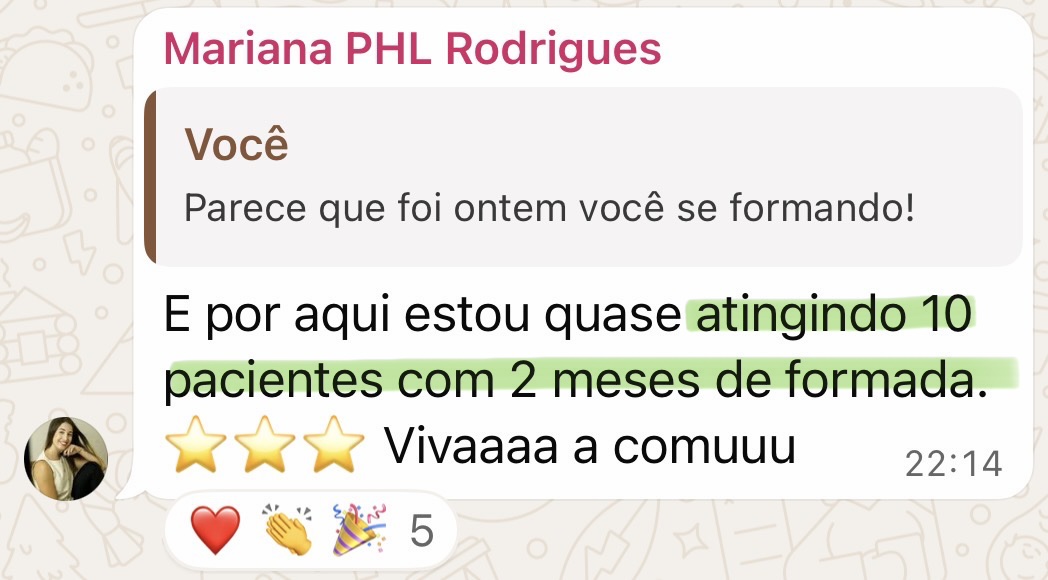 Depoimento de aluna