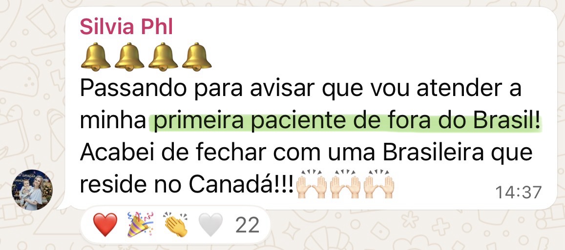 Depoimento de aluna