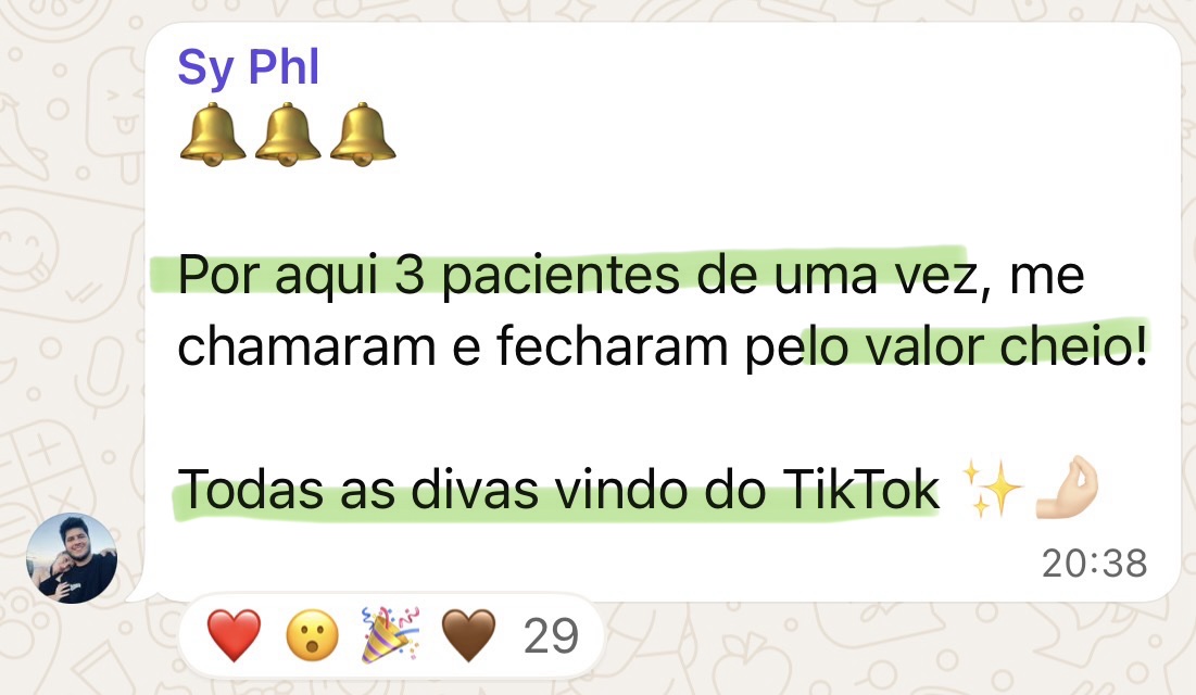 Depoimento de aluna